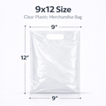 Clear Plastic Merchandise Bags – Multiple Sizes & Bulk Packs