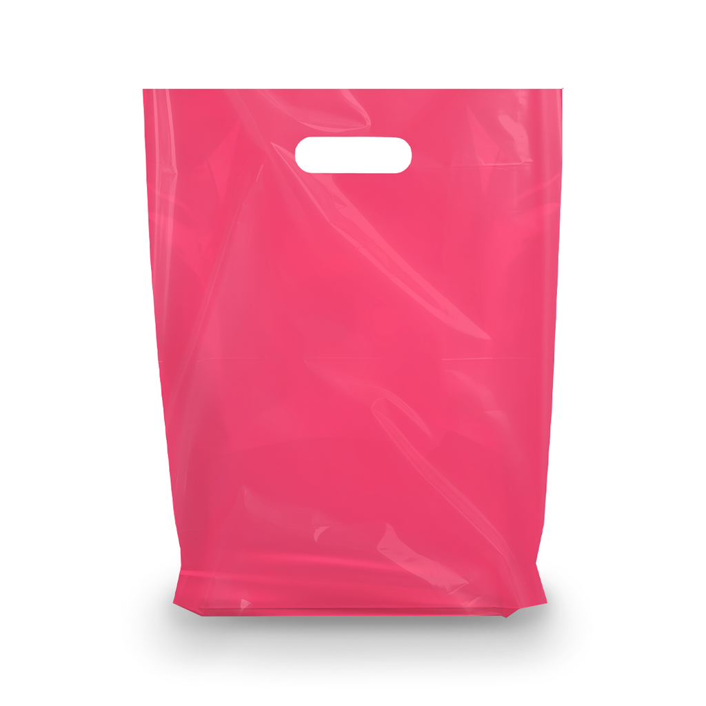 Fuchsia Plastic Merchandise Bags – Multiple Sizes & Bulk Packs
