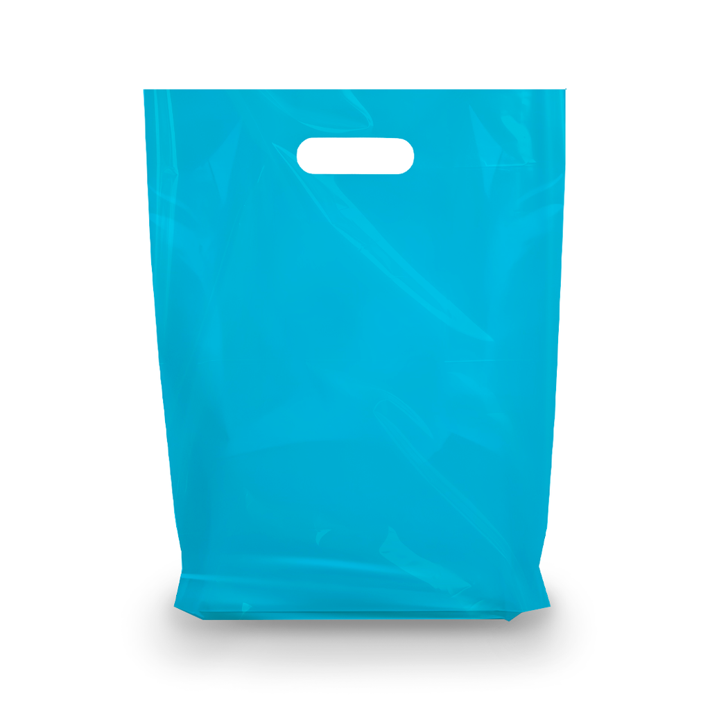 Blue Plastic Merchandise Bags – Multiple Sizes & Bulk Packs