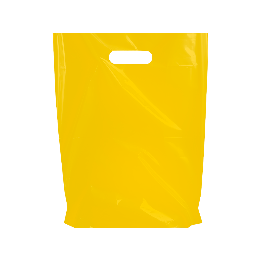 Yellow Plastic Merchandise Bags – Multiple Sizes & Bulk Packs